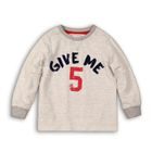 Tricou de bumbac pentru băieți, cu mânecă lungă, Minoti, DEPT 12, bej