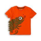 Tričko chlapecké s krátkým rukávem, Minoti, Lizard 1, oranžová