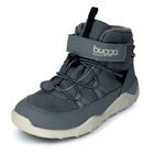 detské zimné barefootové topánky s membránou BUGGA CHRIS Gray B00190-09