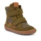 Băieți cizme de iarnă barefoot TEX WINTER Olive Froddo G3160247-1