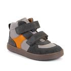 Detské celoročné kožené členkové barefoot topánky LOOP HIGH-TOPS GREY Froddo G2110157-3