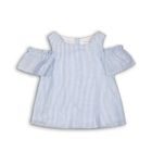 Dievčenská bavlnená blúzka, Minoti, Hydrangea 11, modrá