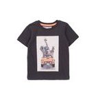 Tricou cu mânecă scurtă pentru băieți, Minoti, într-adevăr 7, gri