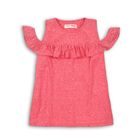 Lány póló csupasz vállakkal, minoti, glasto 7, rózsaszín