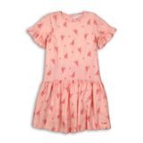 Šaty dievčenské bavlnené, Minoti, PEACHY 11, růžová