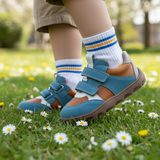 Teniși barefoot pentru copii ZERU SPRING GREY/BLUE Froddo G3130264-2