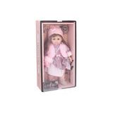 Měkká panenka o výšce 38 cm se stylovou kabelkou a hudební funkcí