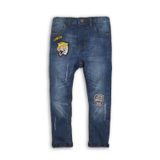 Nohavice chlapčenské džínsové s elastanom, Minoti, TIGER 7, modrá 