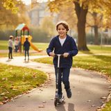 Mikina chlapecká s kapucí celopropínací, Minoti, 9ZIPEMB 1, modrá