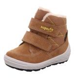 Detské zimné topánky GROOVY 2.0 Brown/Yellow Gore-TEX, Superfit,1-106314-3000