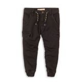 Pantaloni pentru băieți cu buzunare laterale, Minoti, Free 4, negru 