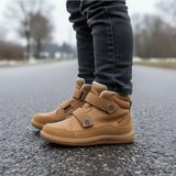 Detská celoročná barefoot obuv Bugga NUVA Brown B00198-18