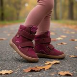 Cizme barefoot de iarnă pentru fete TEX WINTER TL Bordeaux Froddo G3160247-6T