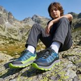 Chlapčenské outdoorové topánky na šnúrky Bugga TARA Blue B00203-04