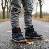 Cizme barefoot de iarnă pentru băieți TEX WINTER TL Dark Blue Froddo G3160247-T