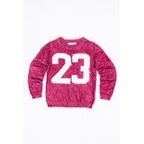 Pulover pentru fete cu blăniță, Minoti, GRUNGE 4, roz