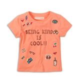 Póló lányok rövid ujjú, minoti, whoa 6, rózsaszín