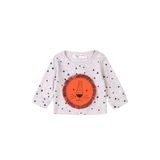 Tricou pentru sugari din bumbac BIO, Minoti, Simba 1, gri