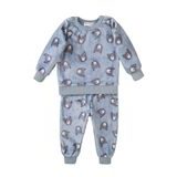 Pijamale pentru băieți, din fleece, Minoti, TB PYJ 20, albastru