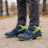 Bocanci băieți pentru tot anul JUPITER Blue/Light Green GTX Superfit 1-000056-8040
