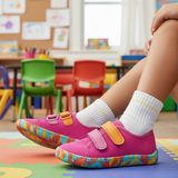 Teniși barefoot din pânză pentru fete CANVAS FUXIA Froddo G1700440-13