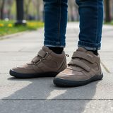 Pantofi barefoot băieți pentru toate anotimpurile Protetika BANET BROWN