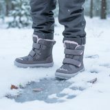 Dívčí zimní boty FLAVIA Gray/Pink Gore-Tex, Superfit , 1-000216-2000, šedá