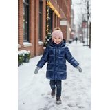 Puffa lány steppelt kabát, Minoti, 16 kabát 7, kék