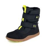 Ghete de iarnă barefoot pentru băieți cu membrană VIKI Black Bugga B00212-10