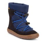 Băieți ghete barefoot de iarnă TEX TRACK WOOL Dark Blue Froddo G3160251