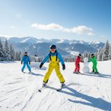 kalhoty zimní lyžařské dětské, Pidilidi, PD1105-20, žlutá