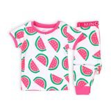 Pijamale pentru fete, cu mâneci scurte, Minoti, TG PYJ 4, roz 