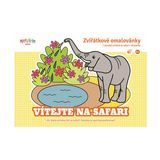 Carte de colorat cu animale - Bun venit la Safari, Kresli.to,  W009522 