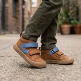 Chlapčenské celoročné členkové barefoot topánky MALY F COGNAC Froddo G2130380-1