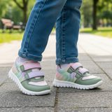 Dievčenské barefoot tenisky SPORT7 MINI Light Green/Purple Superfit 1-006183-7500