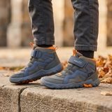 Gyerek egész évben hordható barefoot cipő Superfit TRACE GTX Green/Orange 1-006034-7010