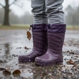 Cizme pentru fete izolate EVA, Pidilidi, PL0050-06, violet