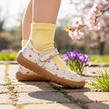 Dívčí barefoot kožené baleríny MARY J FLOWES Froddo G3140195-3