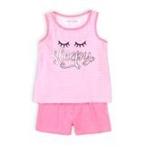 Pijamale pentru fete, scurte, Minoti, KG PYJ 19, roz 
