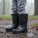 dětské holínky zateplené EVA, Pidilidi, PL0050-10, černá