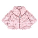 Kabátik zimní dojčenský chlpatý, Minoti, DANDELION 5, růžová