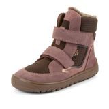 Ghete barefoot de iarnă pentru fete UP HILL WOOL Dark Pink Froddo G3160262-10