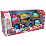 Camion de tractare Kiddy Car cu efecte 31 cm 2 mașini 9 cm, Wiky Vehicles, W012388