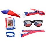 Fandící set Česká republika s kloboukem