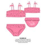 Fürdőruha lányok két darab, minoti, kg bikini 9, rózsaszín 