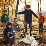 Hanorac băieți, Minoti, KB FLEECE HOODY 7, albastru închis