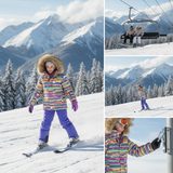 Jachetă de schi de iarnă pentru fete Pidilidi, PD1144-01