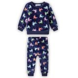 Pijama din fleece pentru fete, Minoti, 16pj 14, albastru