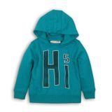 Hanorac pentru băieți cu glugă ,Minoti, TB FLEECE HOODY 6, albastru