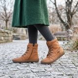 Detské zimné barefoot topánky UP TEX CORE Cognac Froddo G3160260-2